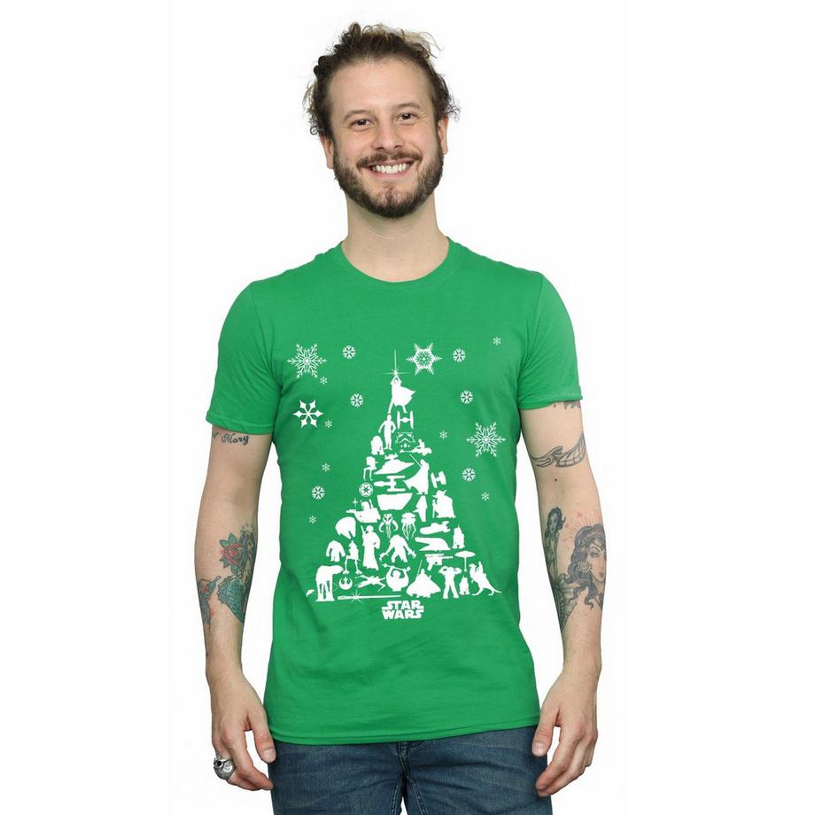 STAR WARS Weihnachtsbaum Grafik T-Shirt  