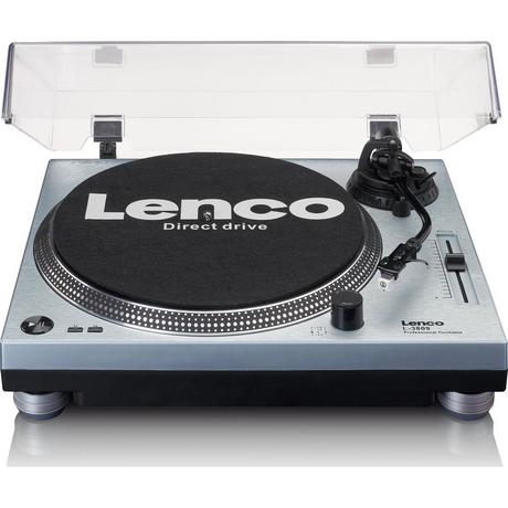 Lenco  Lenco L-3809ME piatto audio Giradischi a trasmissione diretta Blu, Metallico Manuale 