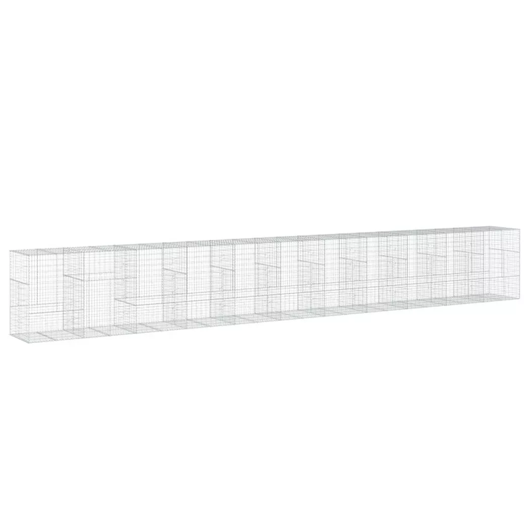VidaXL - Panier gabion fer, One Size, Argent