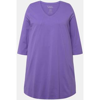 Ulla Popken  Longshirt, Ziernähte, A-Linie, V-Ausschnitt, 3/4-Arm 