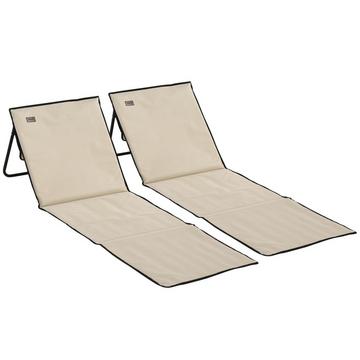 Chaise longue de plage pliable