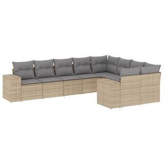 VidaXL set divano da giardino Polirattan  