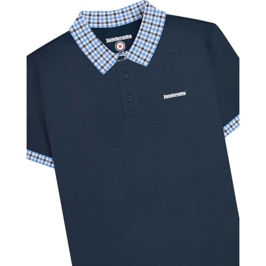 Lambretta Polo Col Gingham  