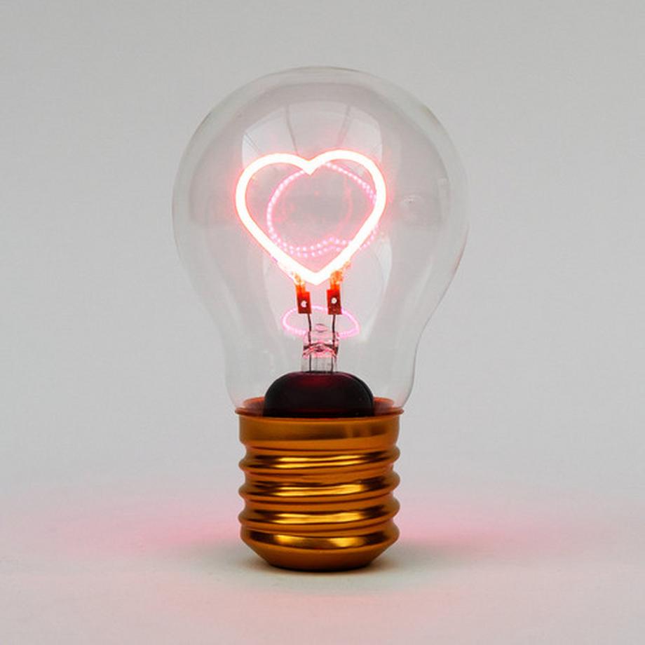 Suck UK Kabellose LED Glühbirne Herz  