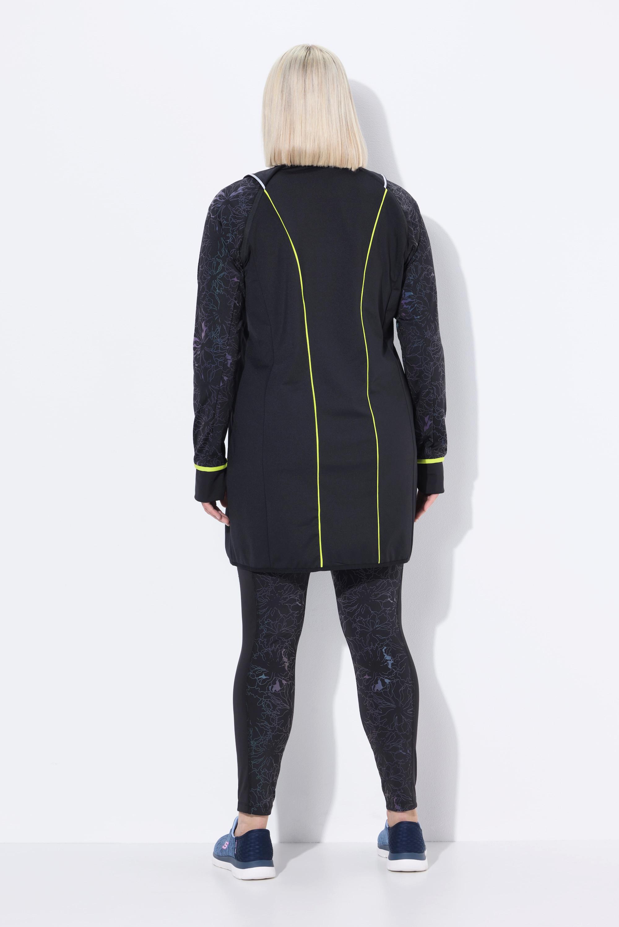 Ulla Popken Cappotto Funzionale 2-in-1 Maniche Staccabili Tasche con Zip  