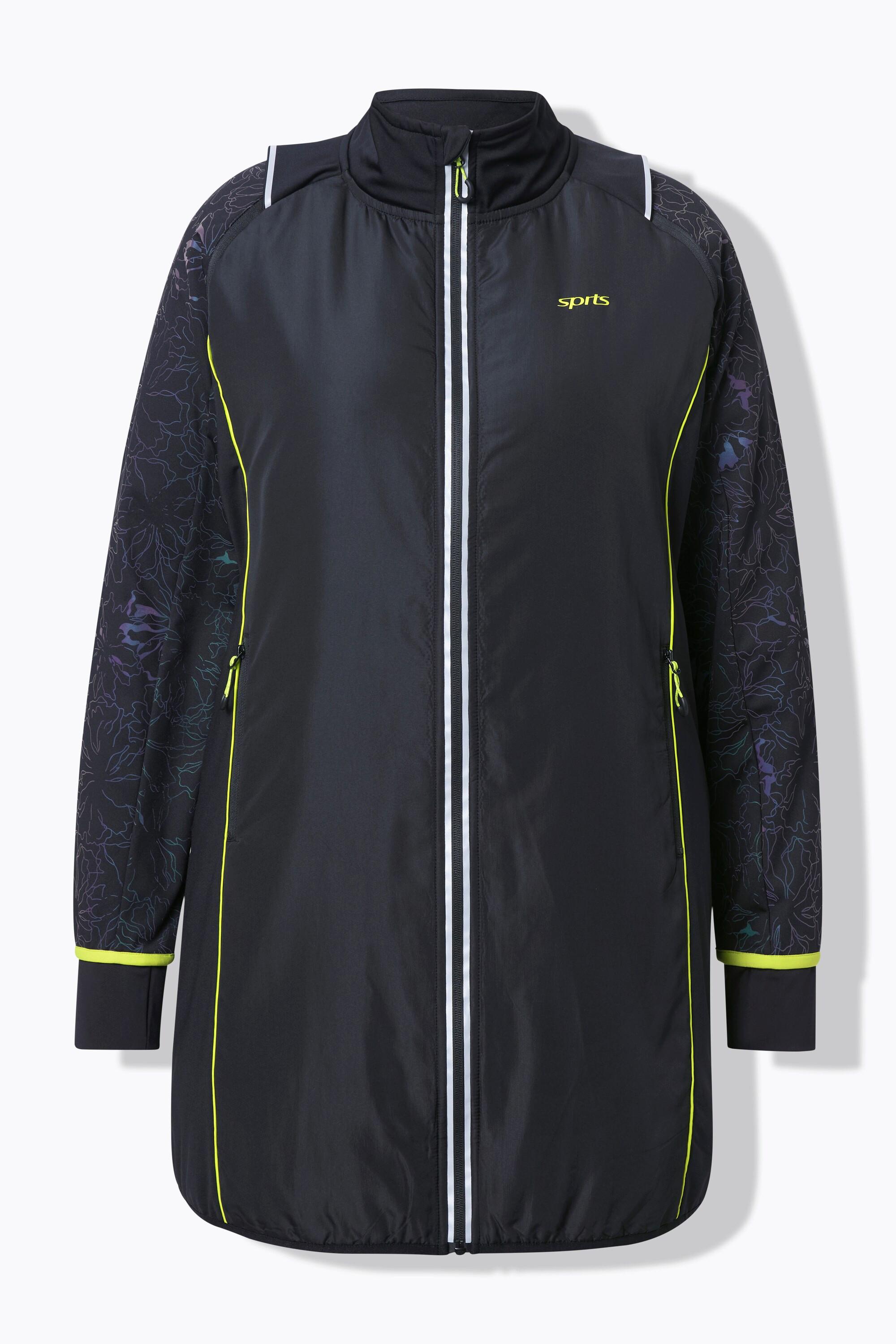 Ulla Popken Cappotto Funzionale 2-in-1 Maniche Staccabili Tasche con Zip  