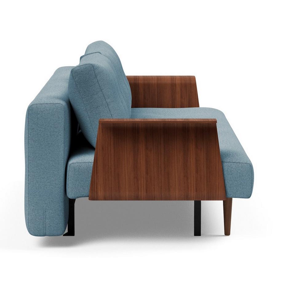 Innovation Living Bettsofa Recast Dark Styletto mit Armlehnen - Soft Indigo  