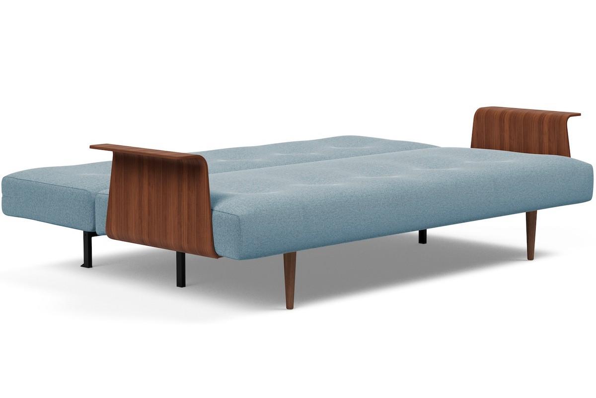 Innovation Living Divano letto Recast Dark Styletto con braccioli - Soft Indigo  