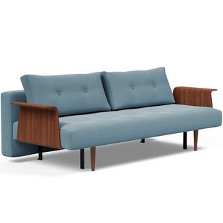 Innovation Living Divano letto Recast Dark Styletto con braccioli - Soft Indigo  