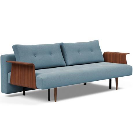 Innovation Living Divano letto Recast Dark Styletto con braccioli - Soft Indigo  
