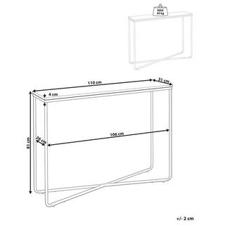 Beliani Console en MDF Industriel LAKOTA  
