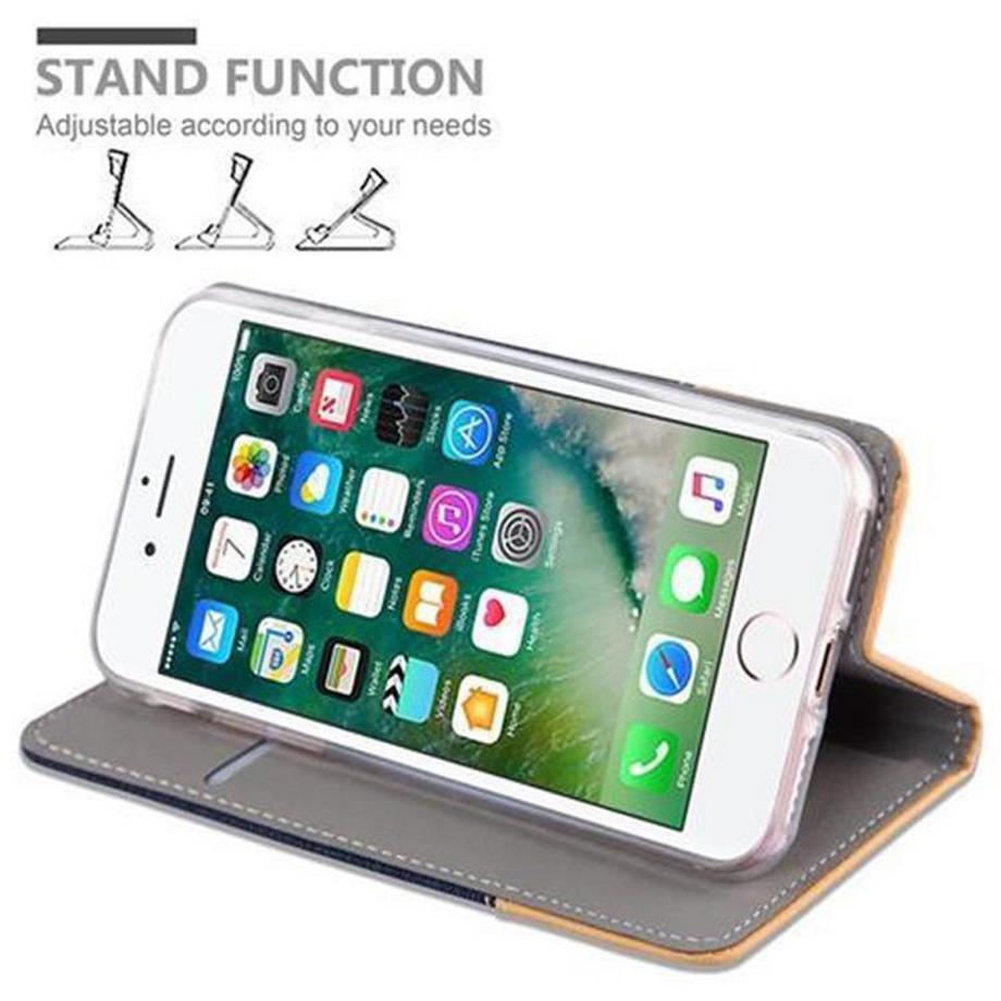 Cadorabo  Hülle für Apple iPhone 7 / 7S / 8 / SE 2020 Magnetverschluss, Kartenfach 