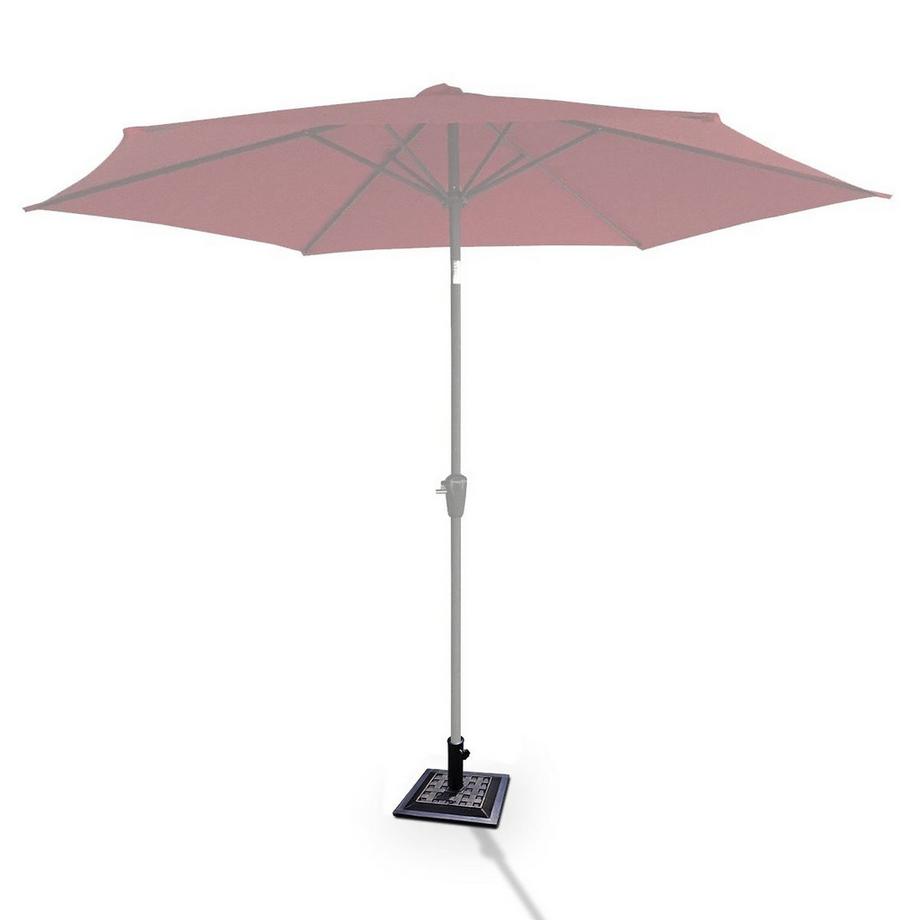 Northix Sonnenschirmständer Marktschirmständer Sonnenschirmfuß Balkonschirmständer eckig  