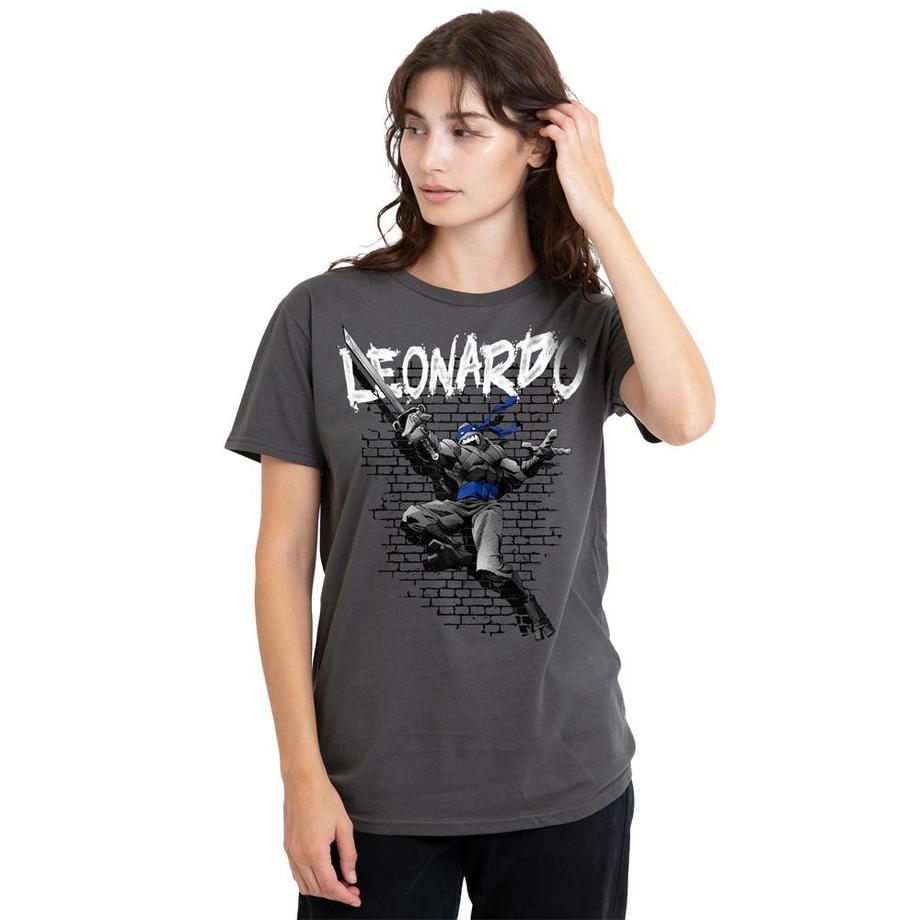 TEENAGE MUTANT NINJA TURTLE T-Shirt à Imprimé Graphique Leonardo  