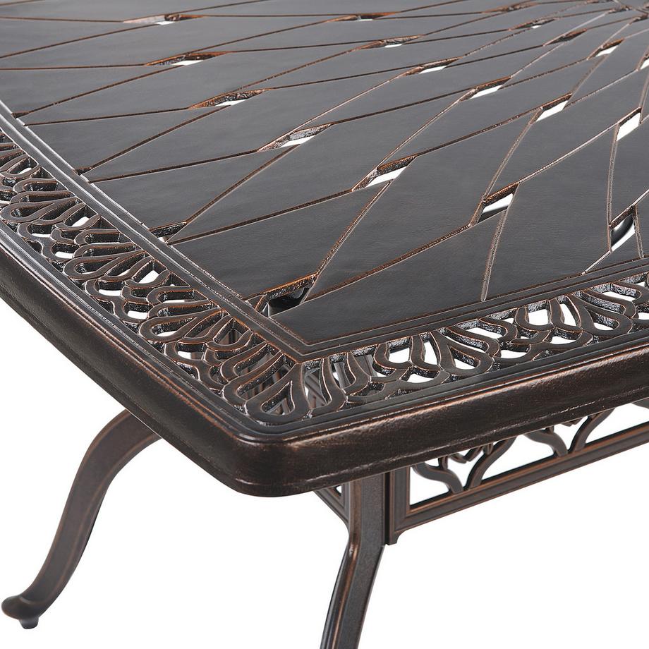 Beliani Gartentisch aus Aluminium  LIZZANO  