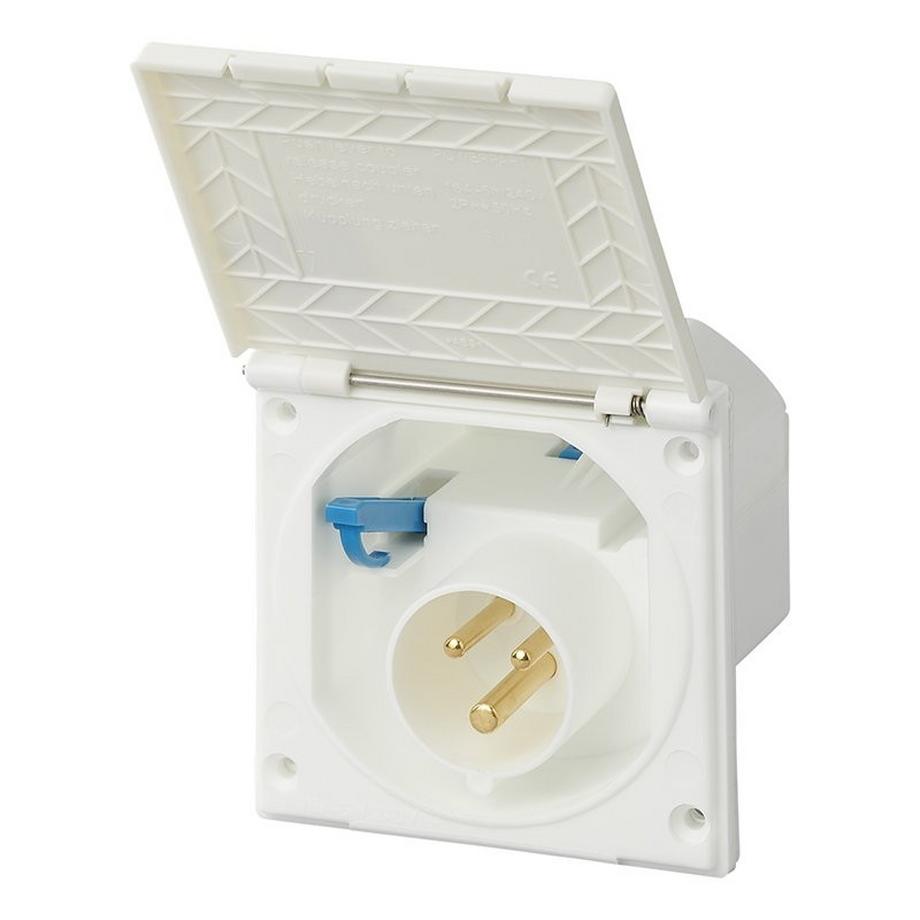 Pricenet  Einbau-CEE-Stecker quadratisch 
