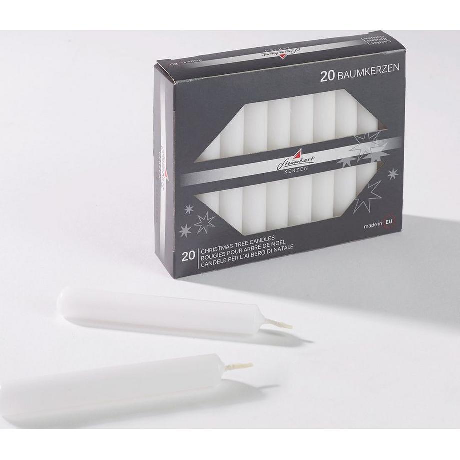 STEINHART STEINHART Baumkerzen 100x13mm 02333-01 weiss 20 Stück  