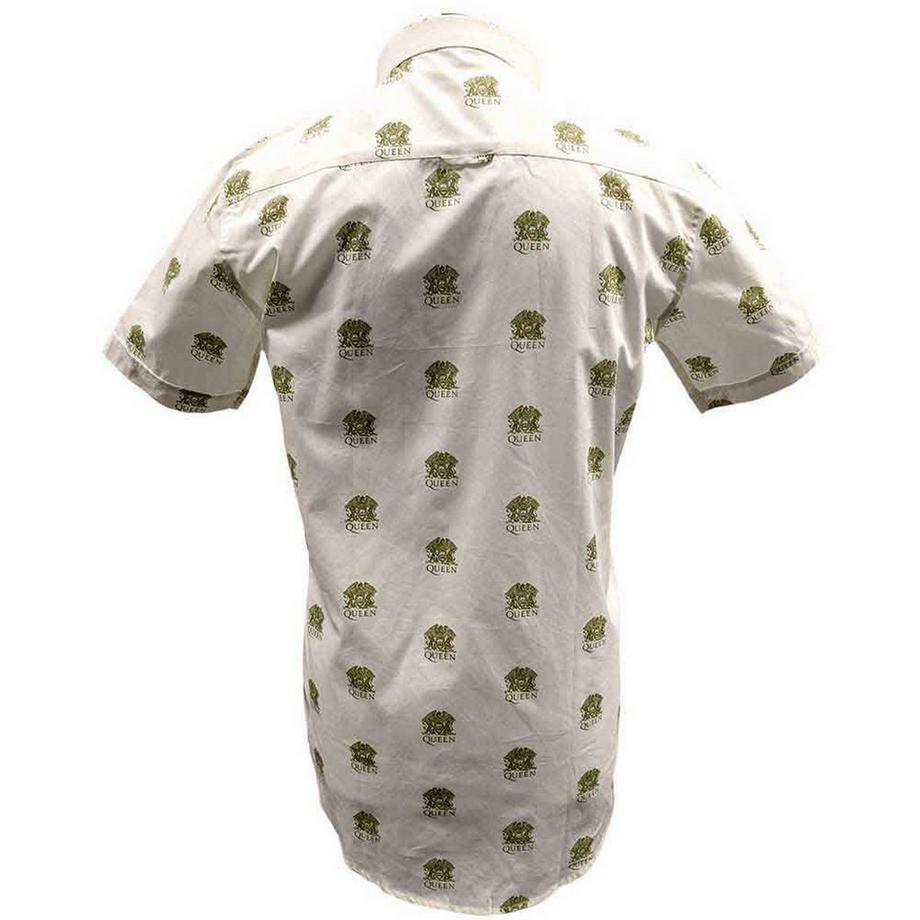 Queen Camicia a Maniche Corte con Stampa Su Intera Superficie  