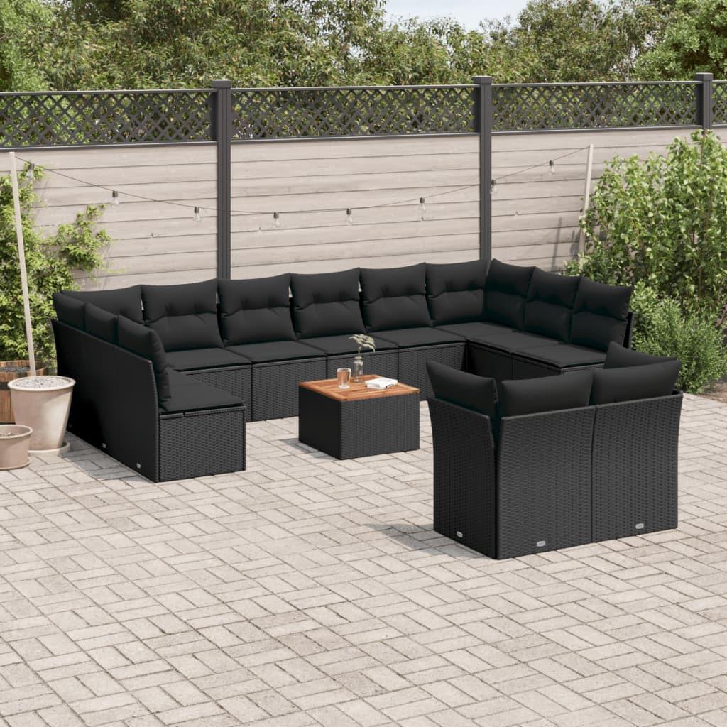 VidaXL set divano da giardino Polirattan  