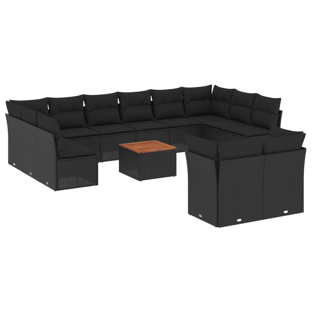 VidaXL set divano da giardino Polirattan  