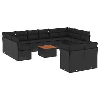 VidaXL set divano da giardino Polirattan  