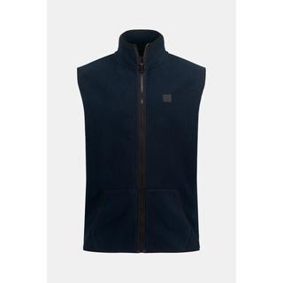 JP1880  Gilet di pile con taglio speciale per l'addome, collo alto e tasca a marsupio, fino alla tg. 8XL 