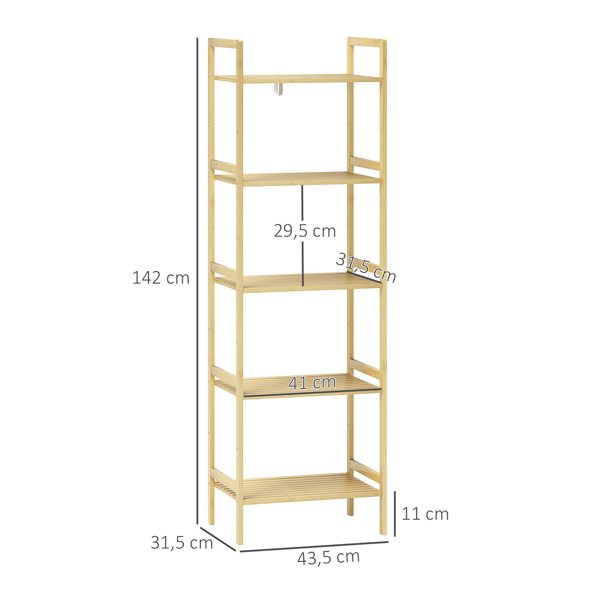 HOMCOM Etagère de salle de bain  