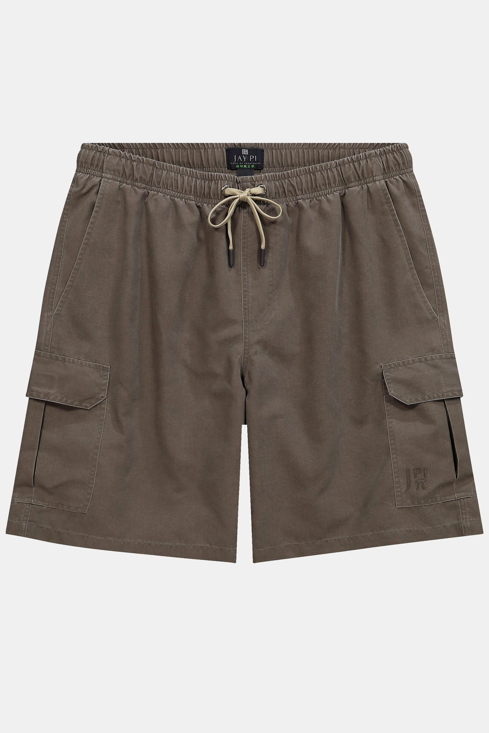 JP1880  Shorts da mare con cintura elastica e tasche cargo, fino alla tg. 8XL 