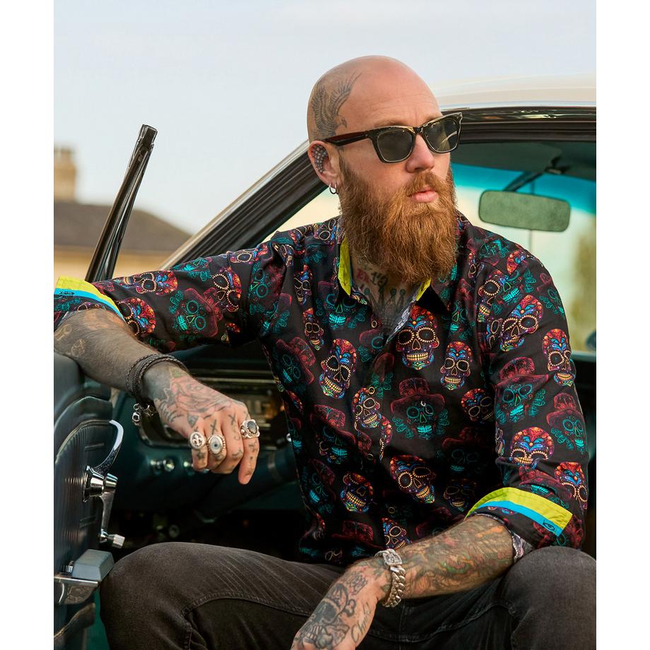 Joe Browns Camicia con motivo teschi neon  