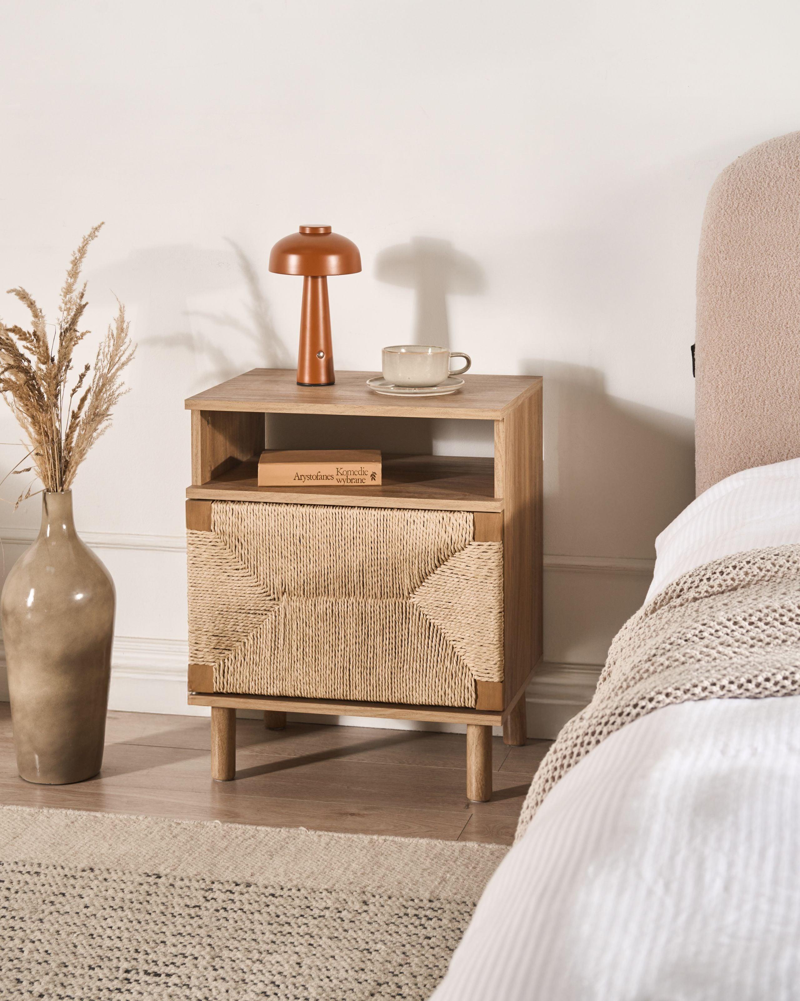 Beliani Comodino en Pannello di fibre (LDF) Moderno BONDI  