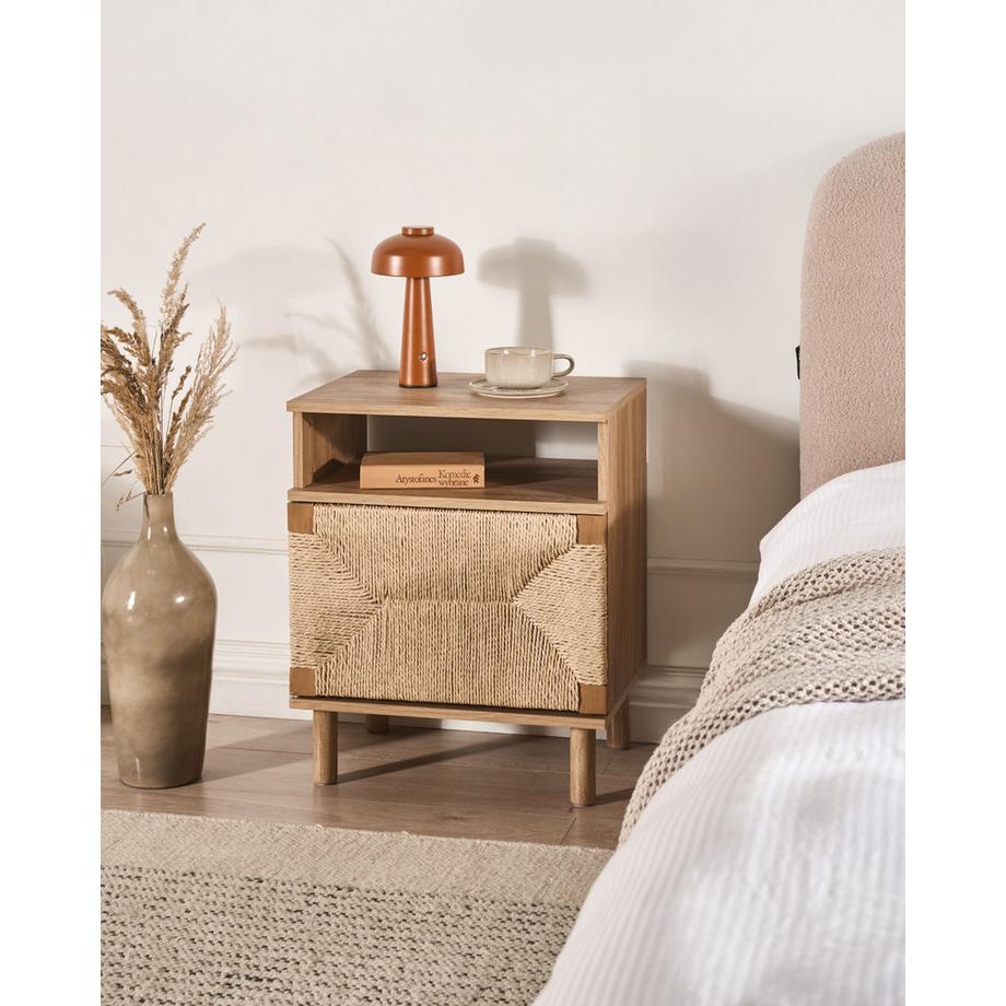 Beliani Comodino en Pannello di fibre (LDF) Moderno BONDI  