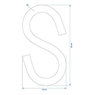 Pricenet Gancio a S Ø3mm 2,9x1,3cm 6 pezzi in blister  