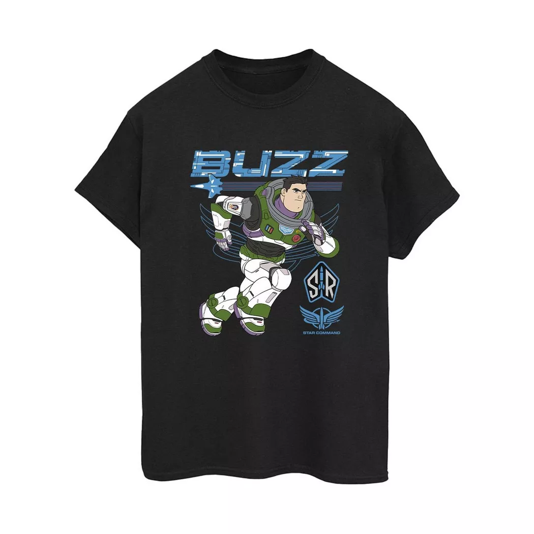 Disney - Lightyear Run To Action TShirt, für Damen, Schwarz, Größe XL