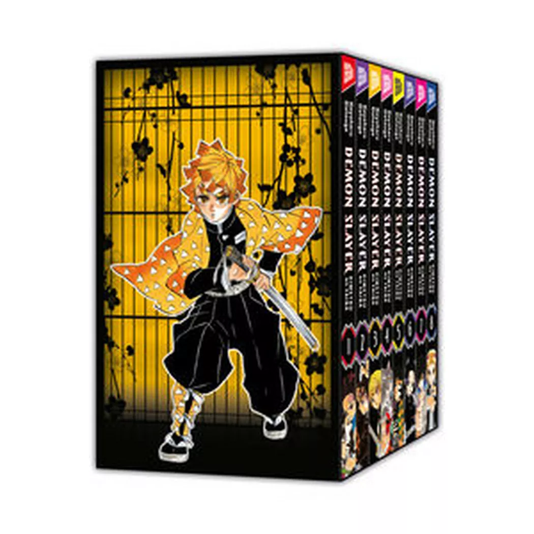 Manga Cult - Demon Slayer - Kimetsu no Yaiba 1-8 mit Sammelschuber, Gotouge, Koyoharu/ Höfler, Burkhard (Übersetzung), Multicolor