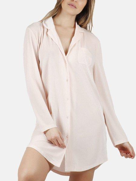 Admas  Camicia da notte a maniche lunghe Elegant Stripes 