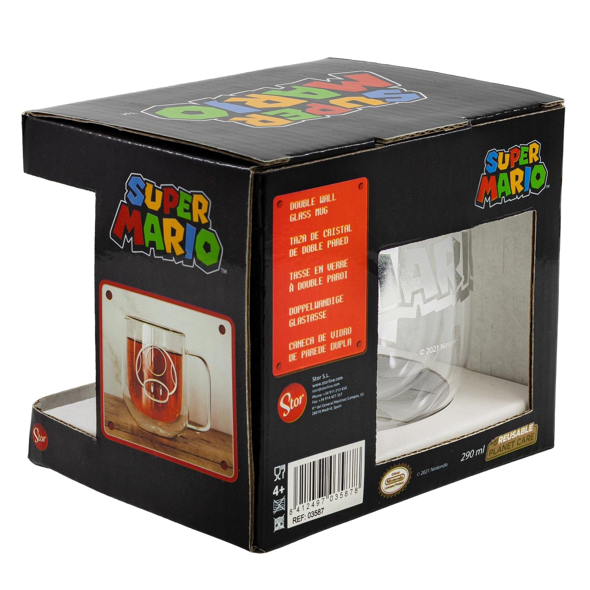 Stor Verre à double paroi Super Mario (290 ml) - Verre  