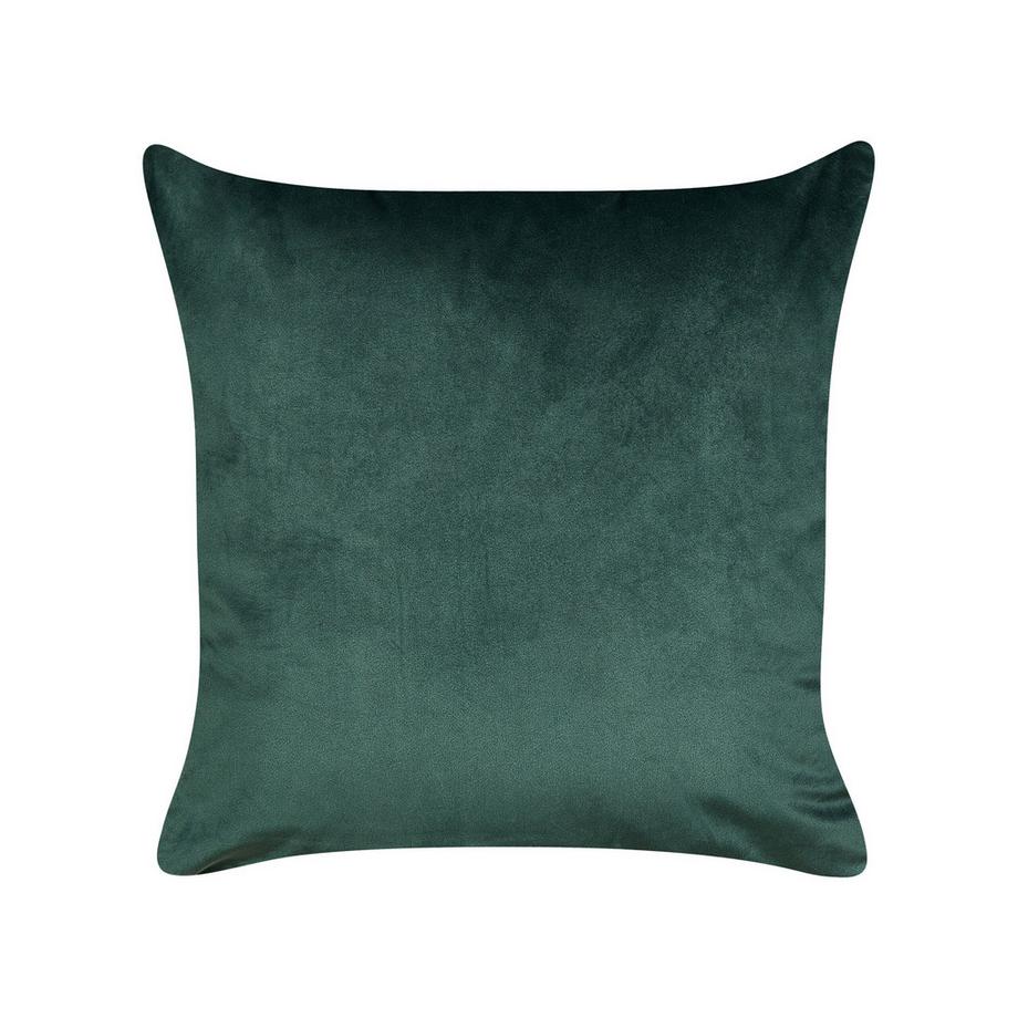 Beliani Dekokissen 2er Set aus Samtstoff Klassisch BICOCCA  