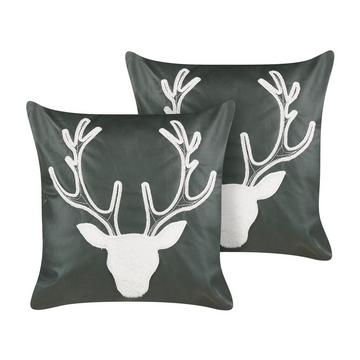 Dekokissen 2er Set aus Samtstoff Klassisch BICOCCA