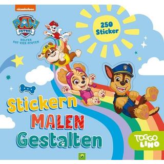 Schwager & Steinlein  Paw Patrol - Malen und Gestalten mit 250 Stickern 