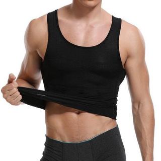 eStore  Camicia a compressione senza maniche Uomo - Nero, XL 