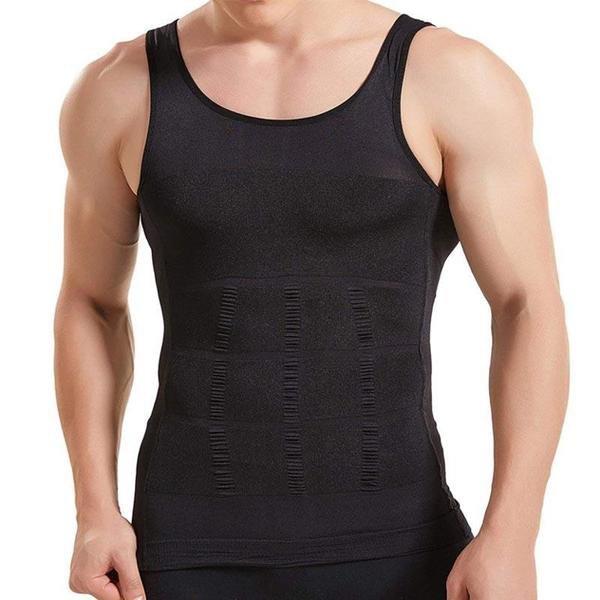 eStore  Chemise de Compression Sans Manches Hommes - Noir, XL 