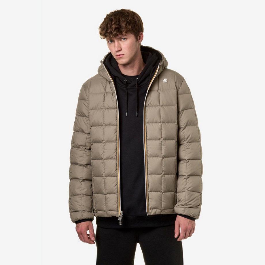 K-WAY Eco Stretch Thermo-M Veste à Capuche Réversible  