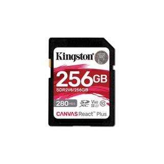 Kingston  256GB Canvas React Plus SDXC UHS-II 280R/150W U3 V60 for Full HD/4K 
