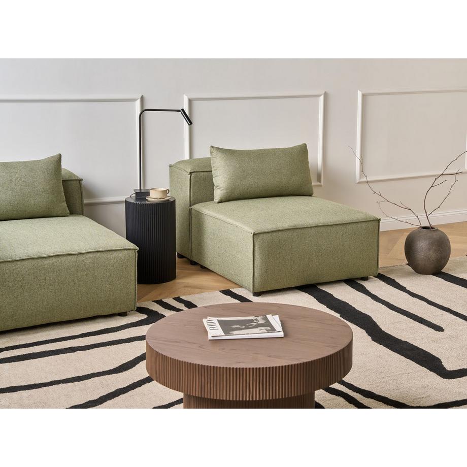 Beliani Module fauteuil en Tissu Moderne BRANDE  
