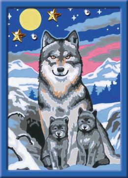 Ravensburger  Malen nach Zahlen Süsse Wolfsfamilie 