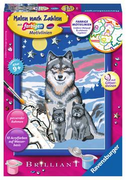 Ravensburger  Malen nach Zahlen Süsse Wolfsfamilie 