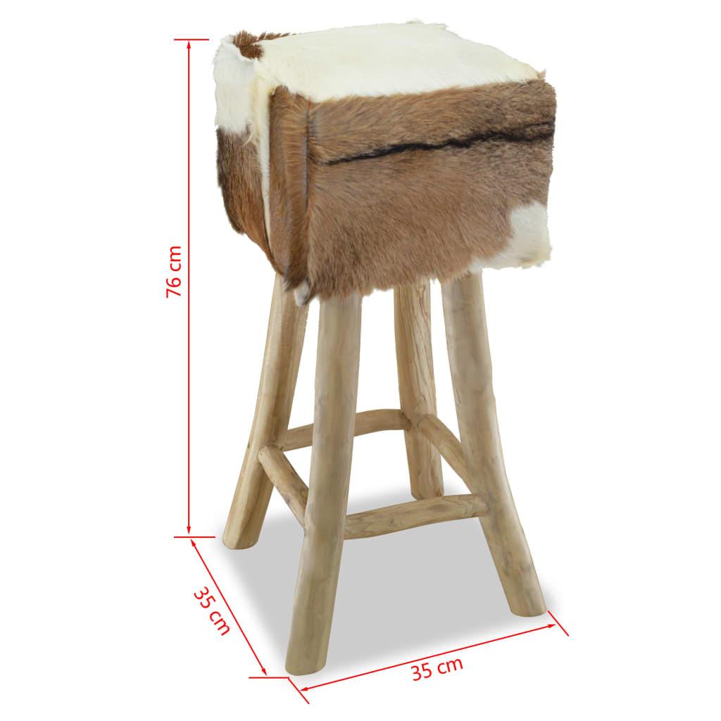 VidaXL Tabouret de bar bois  