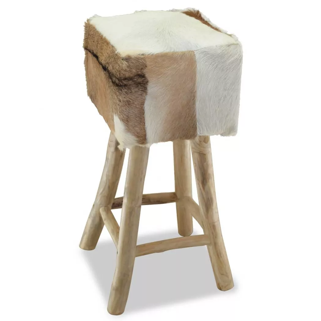 VidaXL - sgabello da bar Legno, One Size, Marrone