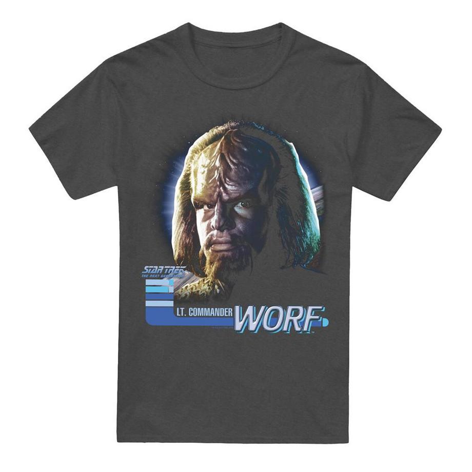 Star Trek The Next Generation Worf bedrucktes T-Shirt  