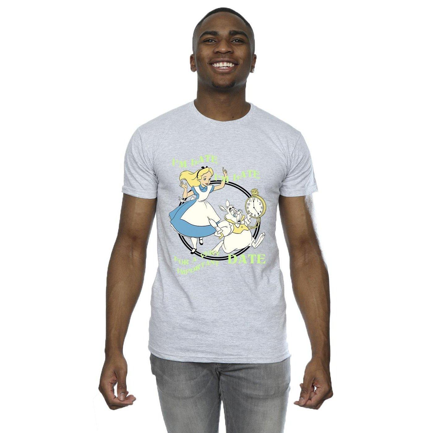 Disney  Tshirt ALICE IN WONDERLAND I'M LATE 